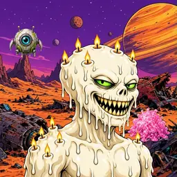 Oozlings #1002, Candle Wax · Ship Junkyard