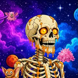 Oozlings #1003, Skull · Void Nebula
