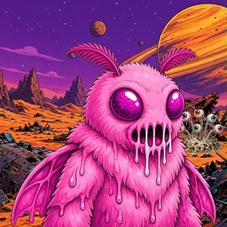 Oozlings #1010, Mutant Moth · Ship Junkyard