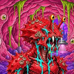 Oozlings #1022, Crab · Flesh Cave