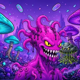 Oozlings #1027, Squid · Fungus Forest