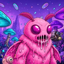 Oozlings #1028, Mutant Moth · Fungus Forest