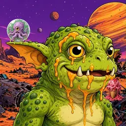 Oozlings #1030, Toad Goblin · Ship Junkyard