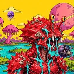 Oozlings #1041, Crab · Turquoise Swamp
