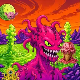 Oozlings #1047, Mutated Squid · Acid Lake