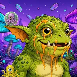 Oozlings #1054, Toad Goblin · Fungus Forest