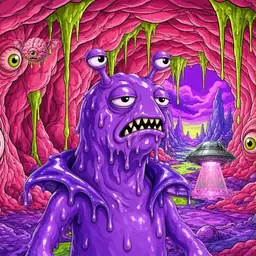 Oozlings #1061, Slug · Flesh Cave