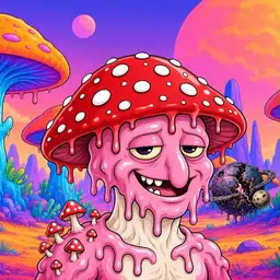 Oozlings #1102, Mushroom Head · Mushroom Desert
