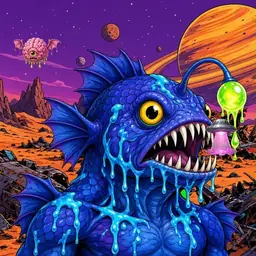 Oozlings #1103, Anglerfish · Ship Junkyard