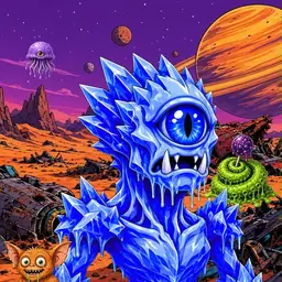 Oozlings #1104, Mutated Ice Cyclops · Ship Junkyard