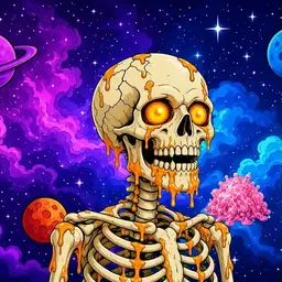 Oozlings #1116, Skull · Void Nebula