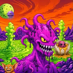 Oozlings #1118, Squid · Acid Lake
