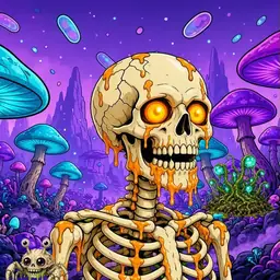 Oozlings #1137, Skull · Fungus Forest