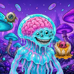 Oozlings #1146, Jellyfish Brain · Fungus Forest