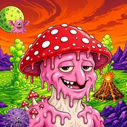Oozlings #1150, Mushroom Head · Acid Lake