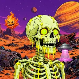 Oozlings #1155, Mutated Skull · Ship Junkyard