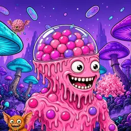 Oozlings #1169, Gumball Brain · Fungus Forest