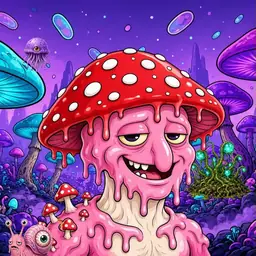 Oozlings #1171, Mushroom Head · Fungus Forest