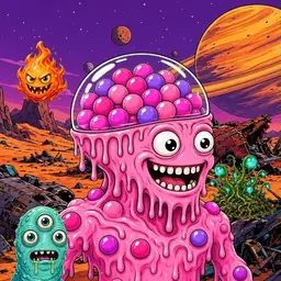 Oozlings #1188, Gumball Brain · Ship Junkyard