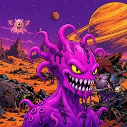 Oozlings #12, Squid · Ship Junkyard