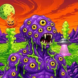 Oozlings #1248, Eyeball Cluster · Acid Lake