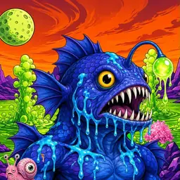 Oozlings #1251, Anglerfish · Acid Lake