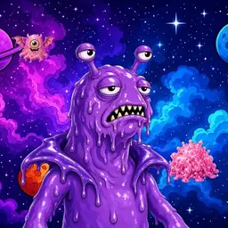 Oozlings #1268, Slug · Void Nebula