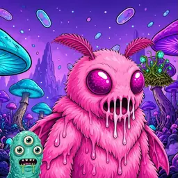 Oozlings #1274, Mutant Moth · Fungus Forest