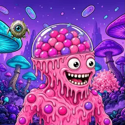 Oozlings #1276, Gumball Brain · Fungus Forest