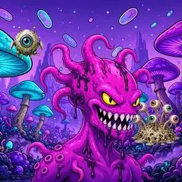 Oozlings #1294, Squid · Fungus Forest