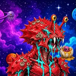 Oozlings #1295, Crab · Void Nebula