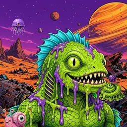 Oozlings #1299, Swamp Fish · Ship Junkyard