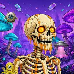 Oozlings #1308, Skull · Fungus Forest
