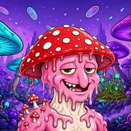 Oozlings #1311, Mushroom Head · Fungus Forest