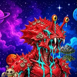 Oozlings #1325, Crab · Void Nebula
