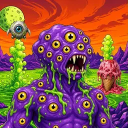 Oozlings #1327, Eyeball Cluster · Acid Lake
