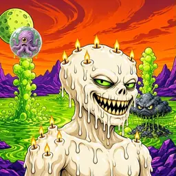 Oozlings #1338, Candle Wax · Acid Lake