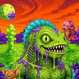 Oozlings #135, Swamp Fish · Acid Lake