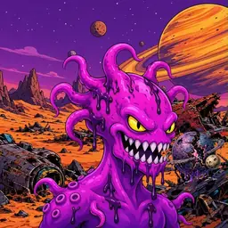 Oozlings #1355, Squid · Ship Junkyard