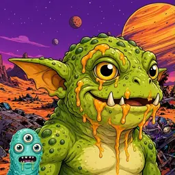 Oozlings #1362, Toad Goblin · Ship Junkyard