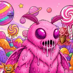 Oozlings #1363, Mutant Moth · Candy Planet