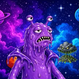Oozlings #137, Slug · Void Nebula