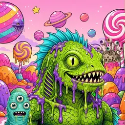Oozlings #1382, Swamp Fish · Candy Planet