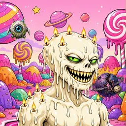 Oozlings #1384, Candle Wax · Candy Planet