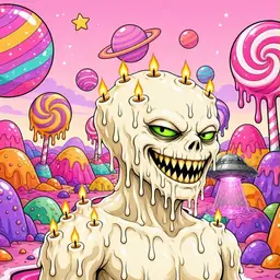 Oozlings #1396, Candle Wax · Candy Planet