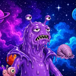 Oozlings #1397, Slug · Void Nebula