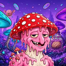 Oozlings #14, Mushroom Head · Fungus Forest