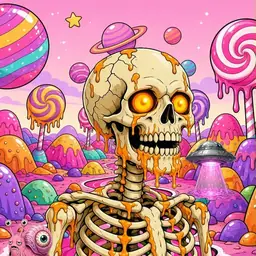 Oozlings #1402, Skull · Candy Planet