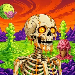 Oozlings #1406, Skull · Acid Lake