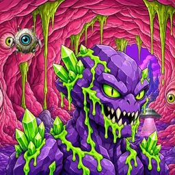 Oozlings #1415, Crystal Rock · Flesh Cave